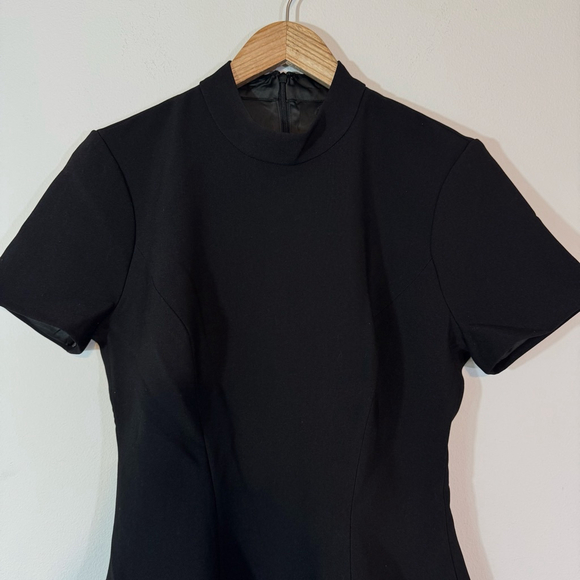 BARDOT Revolve Zephyra Collar Mini Dress Black Size 8 - Picture 4 of 9